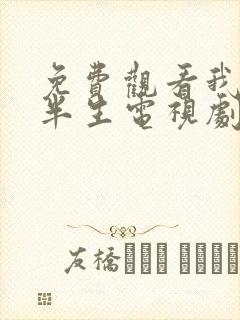 免费观看我的后半生电视剧全集