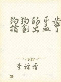 狗狗的牙齿把手指划出血了怎么办