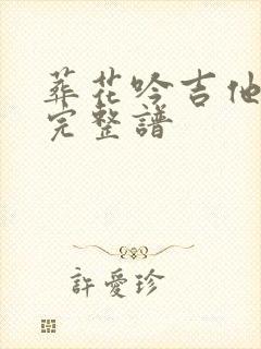 葬花吟吉他曲谱完整谱