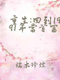 重生:回到1991年当首富小说txt