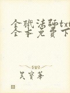 全职法师txt全本免费下载