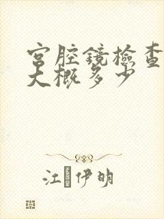 宫腔镜检查费用大概多少