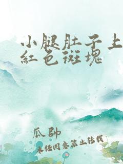 小腿肚子上有紫红色斑块