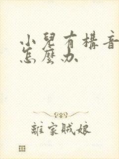 小儿有构音障碍怎么办