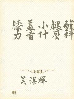 膝盖小腿酸软无力看什么科