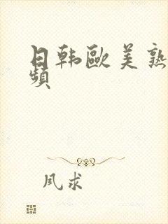 日韩欧美熟女视频