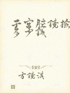 子宫腔镜检查要多少钱