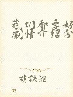 我们都要好好的剧情介绍分集