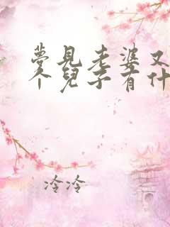 梦见老婆又生了个儿子有什么征兆