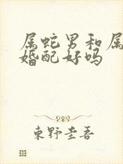 属蛇男和属狗女婚配好吗
