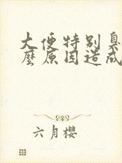 大便特别臭是什么原因造成的