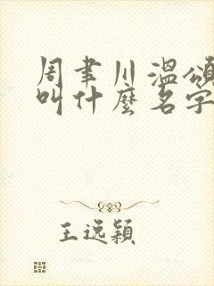 周聿川温颂小说叫什么名字