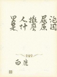 男人撒尿泡泡多是什么原因