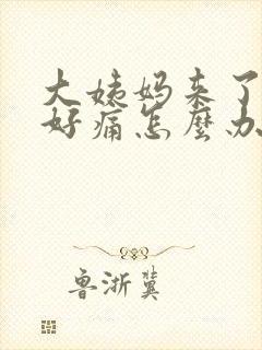 大姨妈来了肚子好痛怎么办