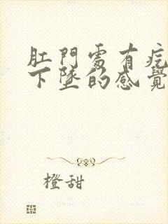 肛门处有疙瘩有下坠的感觉是怎么回事