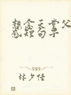 想念天堂父亲伤感短句子