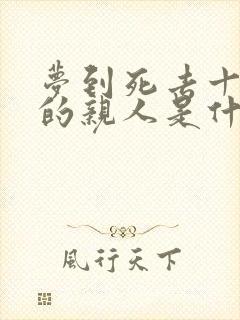 梦到死去十几年的亲人是什么意思