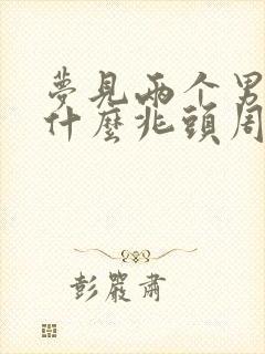 梦见两个男孩子什么兆头周公解梦