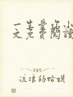 一生爱你小说全文免费阅读无弹窗