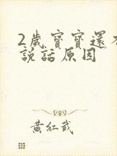 2岁宝宝还不会说话原因