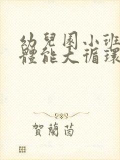 幼儿园小班户外体能大循环教案