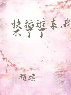 快插进来,我受不了了