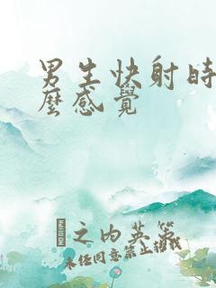 男生快射时是什么感觉