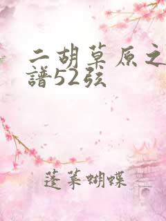 二胡草原之夜简谱52弦