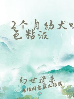 2个月幼犬吐白色粘液