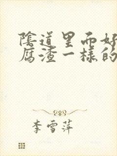 阴道里面好多豆腐渣一样的白色东西