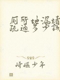 厕所地漏堵死了疏通多少钱