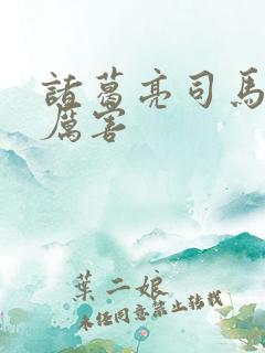 诸葛亮司马懿谁厉害