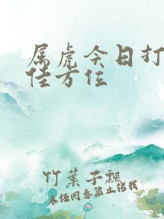 属虎今日打牌最佳方位