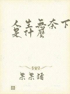 人生无奈下一句是什么