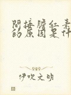 间接胆红素升高的原因是什么