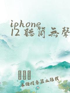 iphone 12 听筒无声音
