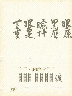 下眼睑黑眼圈很重是什么原因