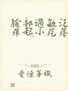 脸部过敏泛红发痒起小疙瘩怎么办