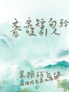 文案短句干净治愈 吸引人