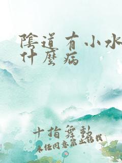 阴道有小水泡是什么病