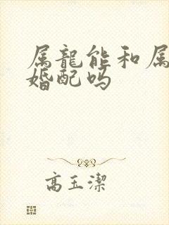 属龙能和属兔的婚配吗