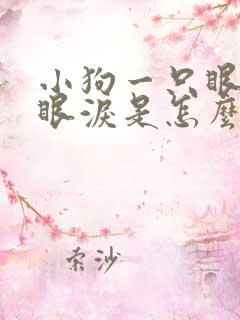 小狗一只眼睛流眼泪是怎么回事