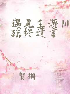 遇见王沥川小秋临终遗言