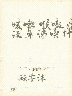 咳嗽 喉咙痛 流鼻涕吃什么药