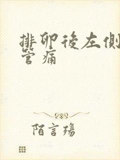 排卵后左侧输卵管痛