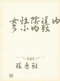 女性阴道内有很多小肉粒