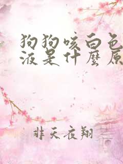 狗狗咳白色的痰液是什么原因