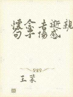 怀念去逝亲人的句子伤感