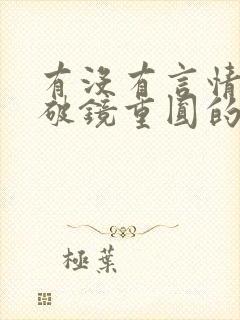 有没有言情小说破镜重圆的书