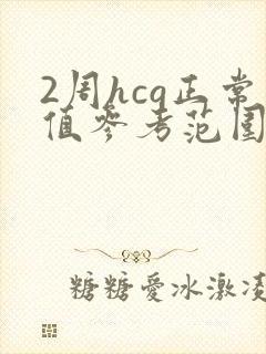 2周hcg正常值参考范围